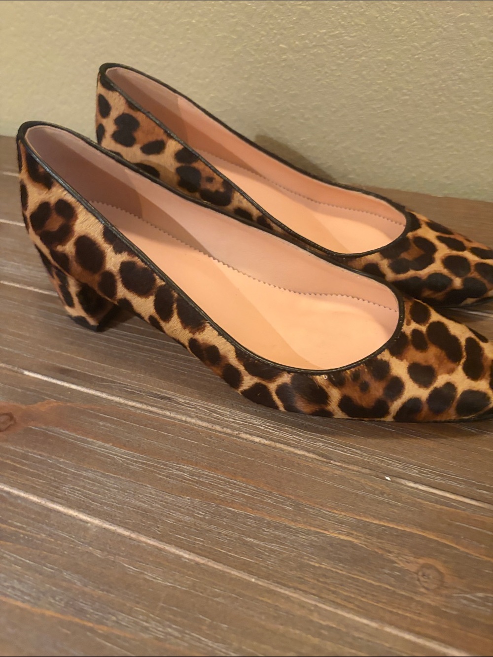 J Crew Calf Hair Heels